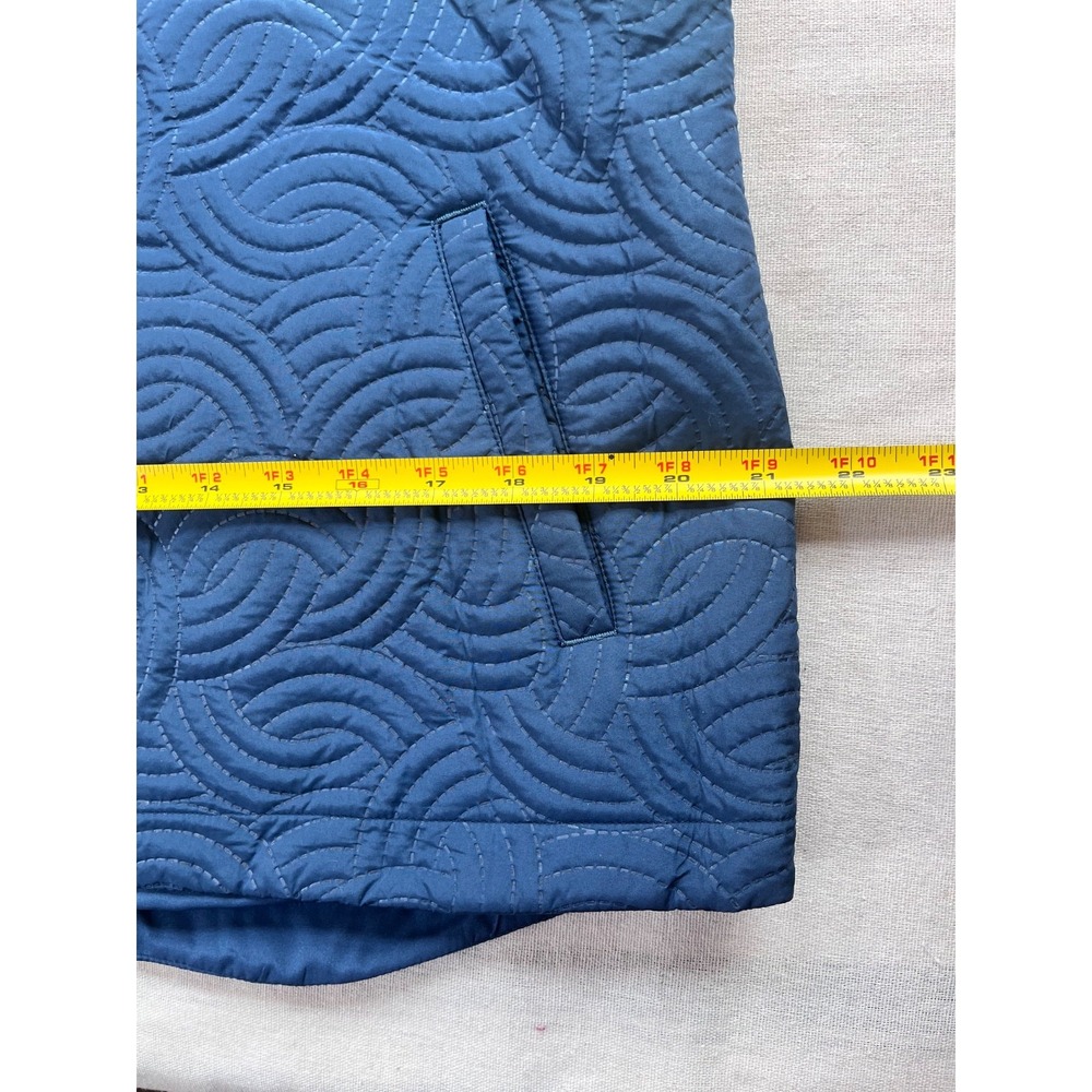 Pebble Beach Quilted Dry-Luxe Performance Vest Blue sz L Golf Country Club Fall - Picture 13 of 15